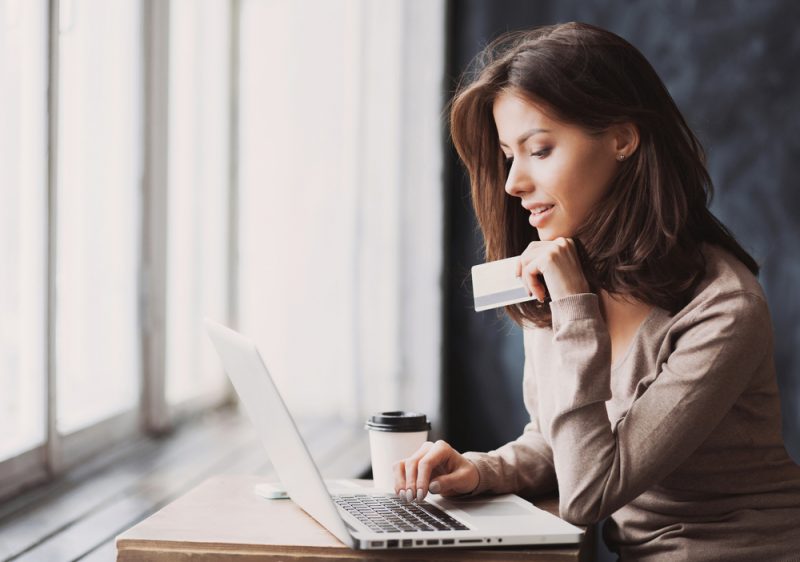 Woman Shopping Online