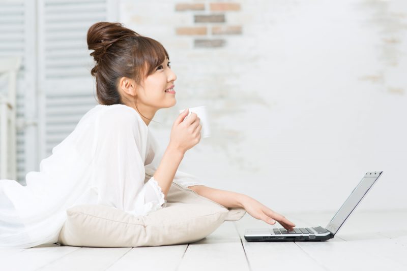 Young Woman on Laptop