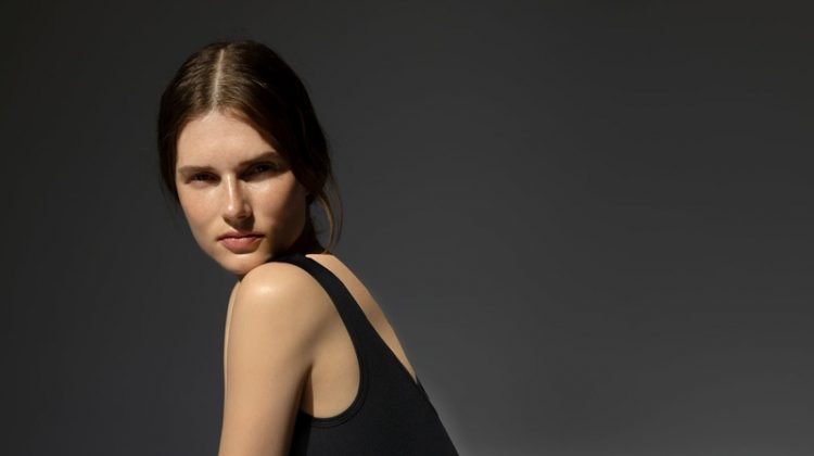 Giedre Dukauskaite models Zara Limitless Contour Collection Jumpsuit 08.