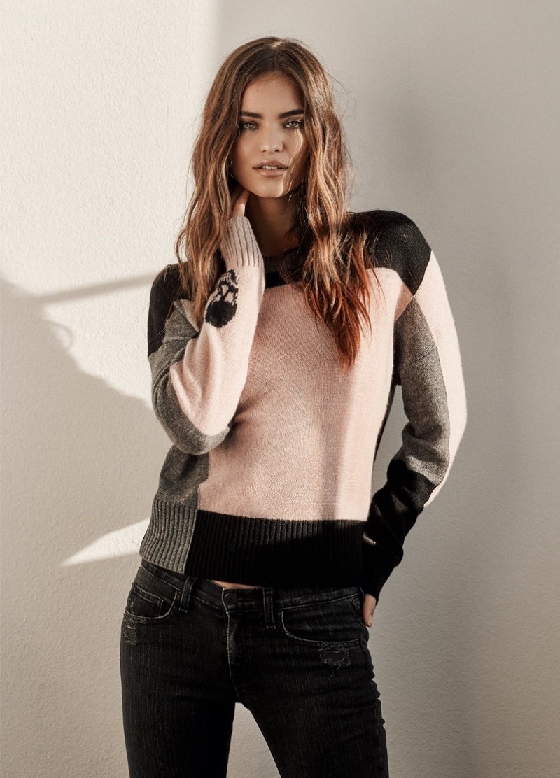 Robin Holzken stars in 360 Cashmere fall 2020 campaign.