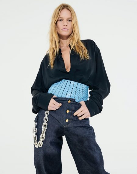Anna Ewers Strikes a Pose in Bottega Veneta for 032c Anna Ewers Strikes a Pose in Bottega Veneta for 032c