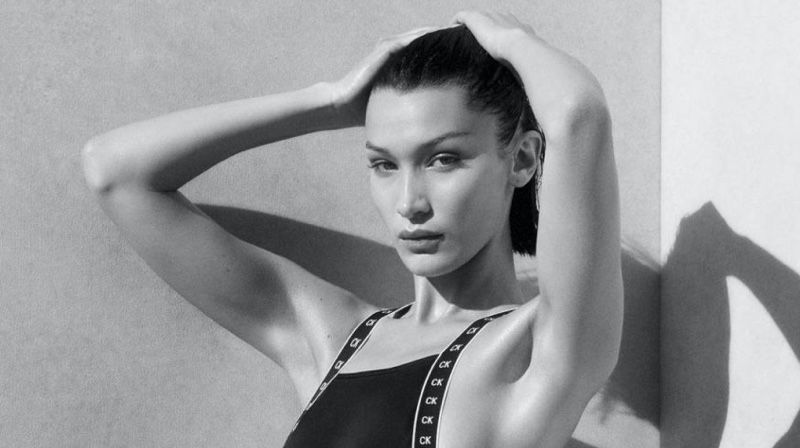 Bella Hadid Dives Into Calvin Klein Swim Campaign