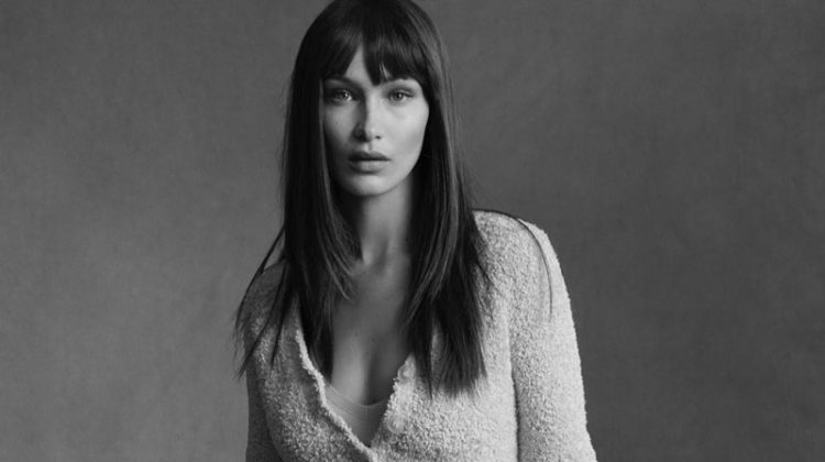 Model Bella Hadid is the face of Helmut Lang's pre-fall 2020 campaign.