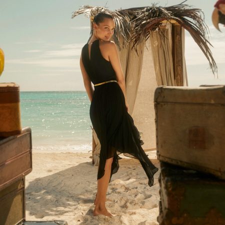 Bella Hadid Takes a Getaway in MICHAEL Michael Kors Summer 2020 Bella Hadid poses for MICHAEL Michael Kors summer 2020 campaign.