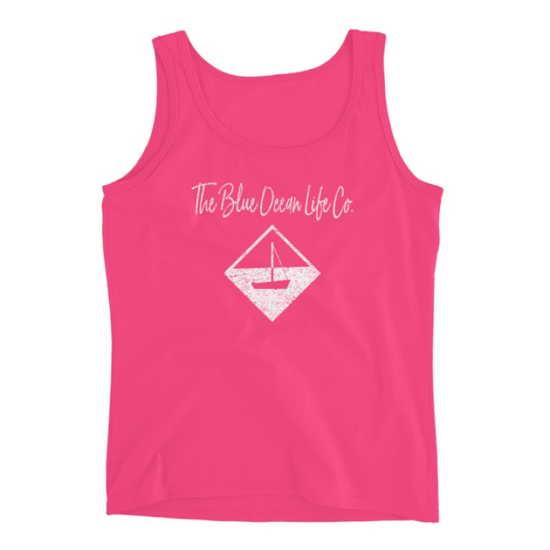 Blue Ocean Life Pink Tank