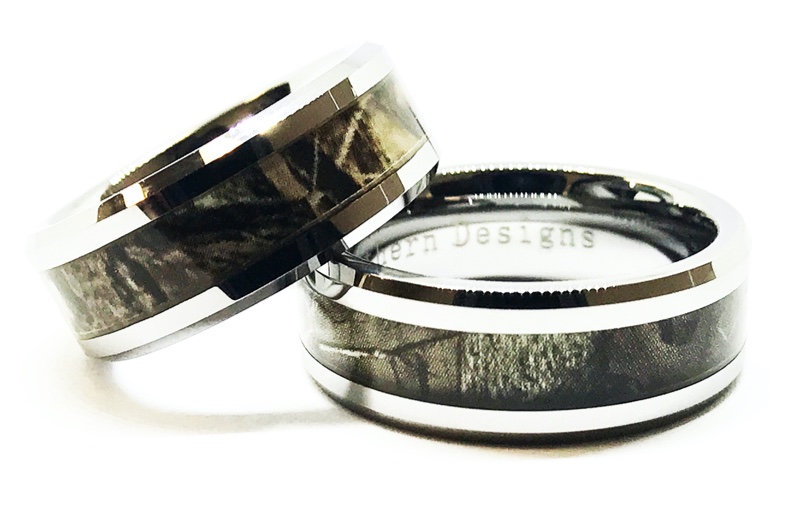 Camouflage Couple Ring Set