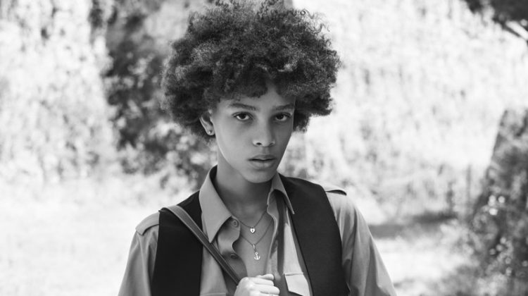 Essoye Mombot Poses for Celine ‘Plein Soleil’ Collection