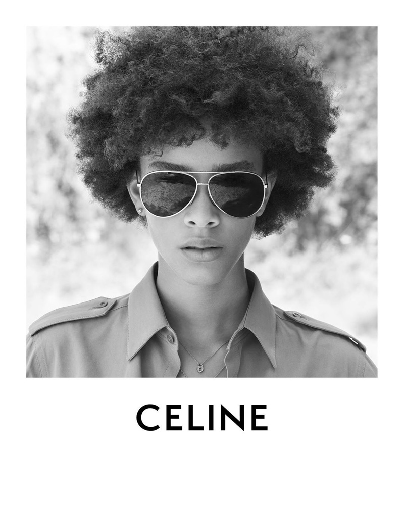 Celine features aviator sunglasses in Plein Soleil collection.