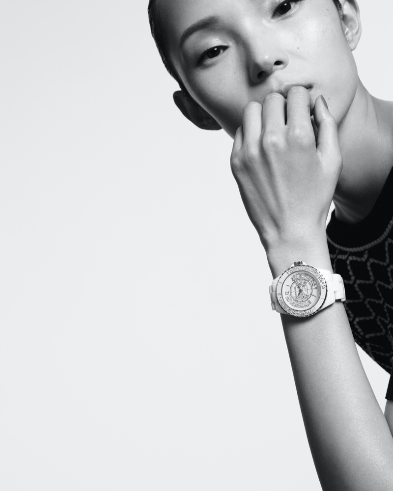 Chanel celebrates the 20th anniversary of its J12 watch for new campaign.