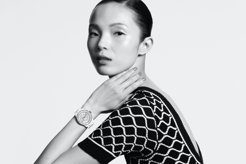 Xiao Wen Ju stars in Chanel J12 Watch summer 2020 campaign.