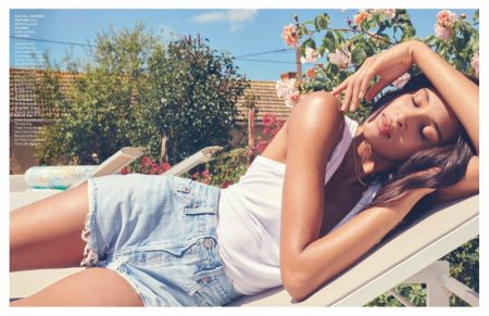 Cindy Bruna Wears Relaxed Summer Style for ELLE France Cindy Bruna Wears Relaxed Summer Style for ELLE France