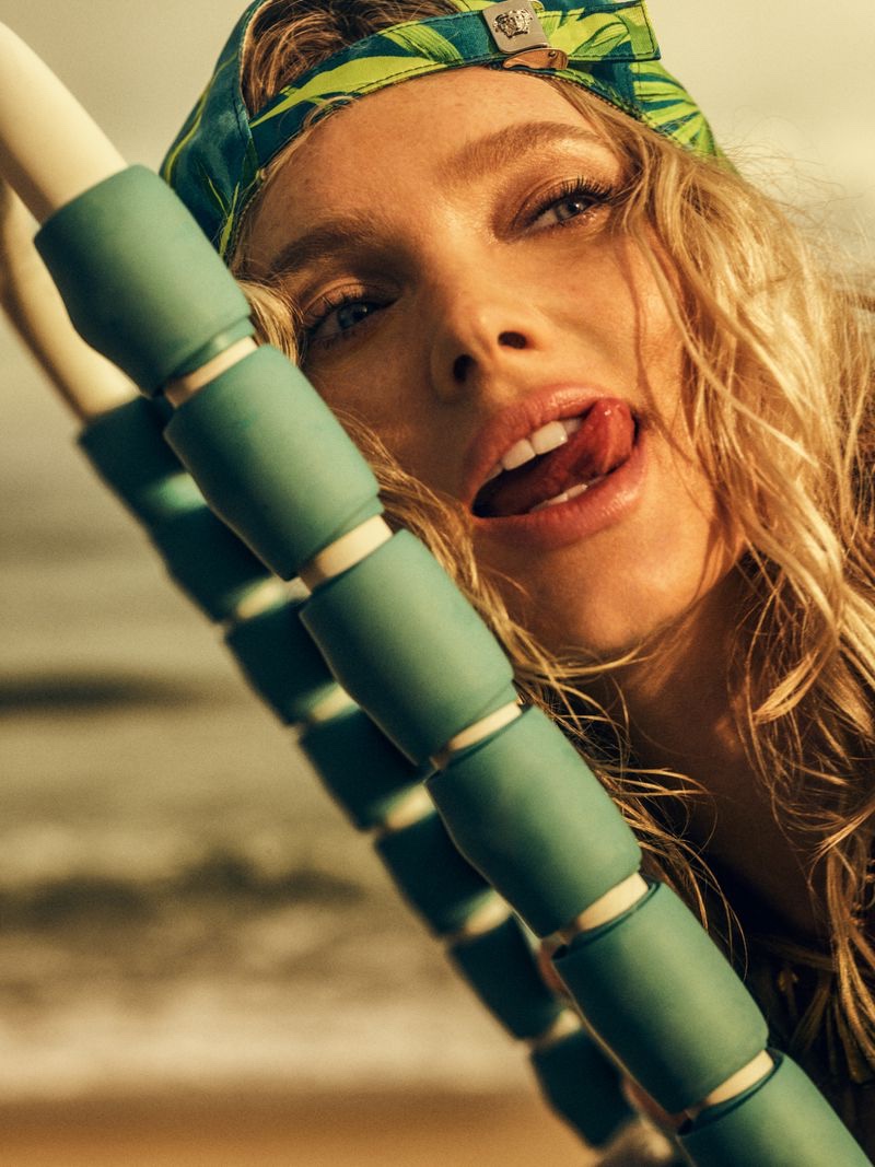 Elsa Hosk Embraces Summer Style for Harper's Bazaar Greece