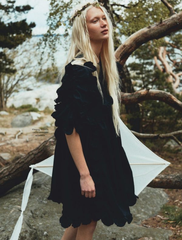 Evelina Lauren ELLE Sweden Outdoor Nature Fashion Editorial