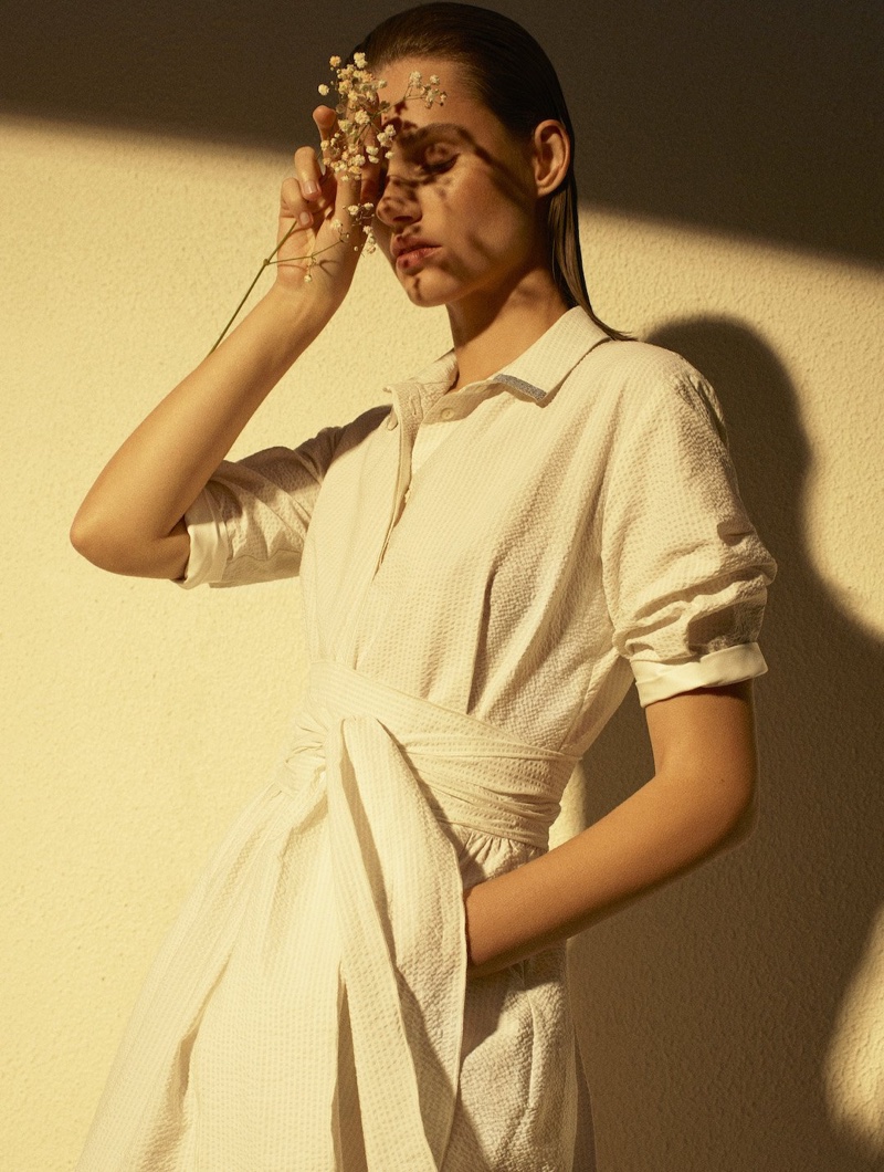 Model Giedre Dukauskaite appears in Fabiana Filippi spring-summer 2020 campaign.