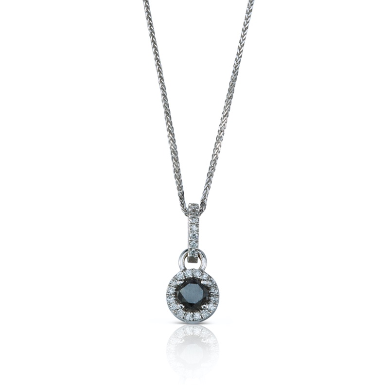 Fine Jewelry Black Diamond Necklace