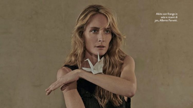 Georgina Grenville Poses in Fashion-Forward Looks for Amica