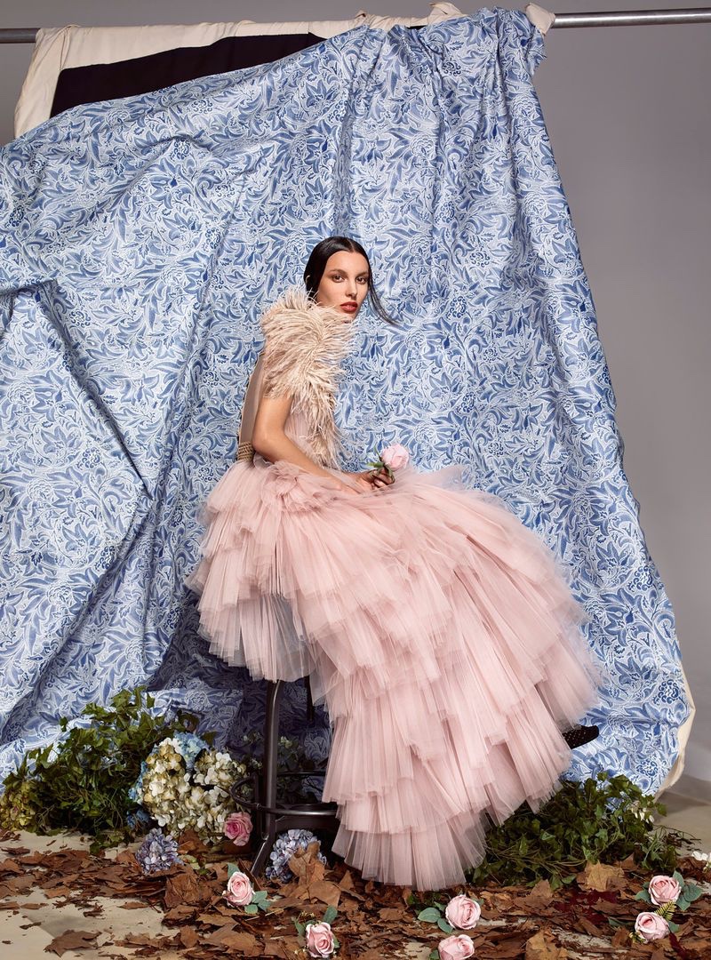 Kate King Models Enchanting Gowns in Harper's Bazaar Arabia