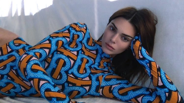 Kendall Jenner Poses at Home for Burberry Monogram Campaign