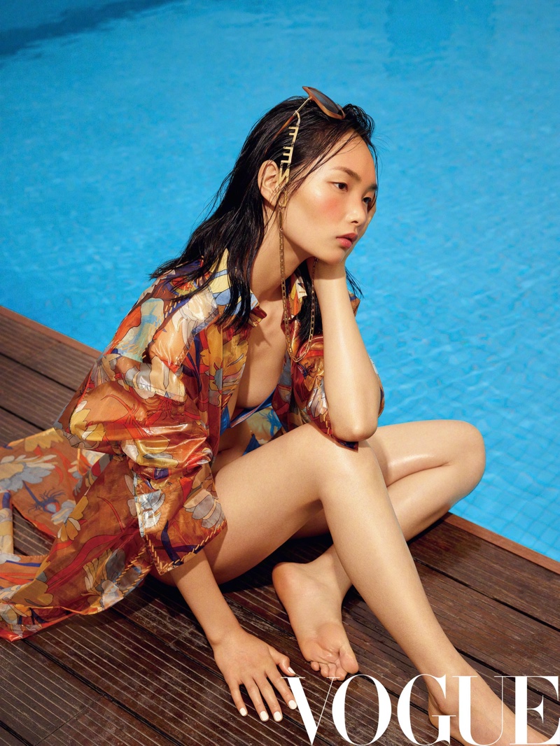 Ling Chen Dives Into Summer Looks for Vogue China