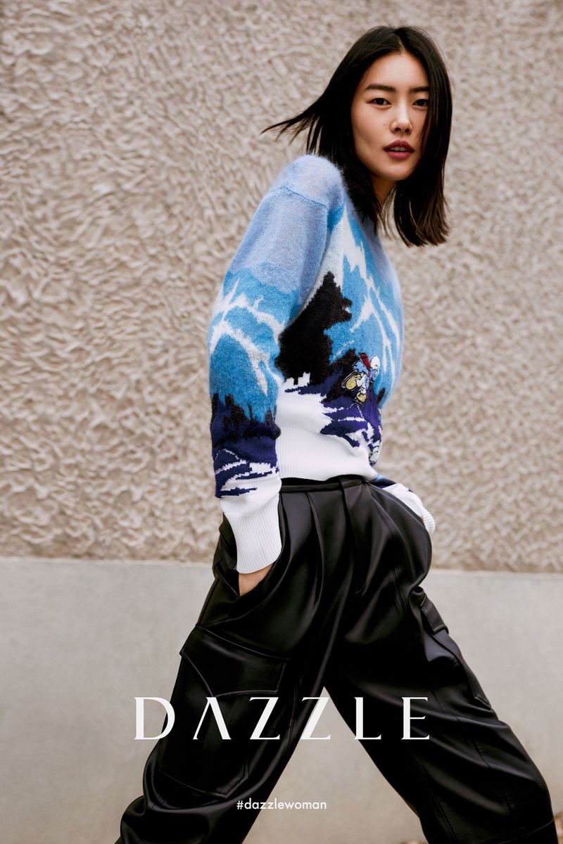 Model Liu Wen fronts Dazzle fall-winter 2020 campaign.