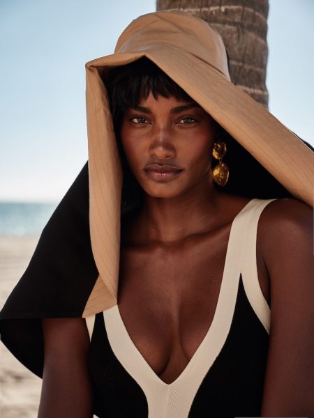 Melodie Monrose Wears Fashionable Beachwear for InStyle Germany Melodie Monrose Wears Fashionable Beachwear for InStyle Germany