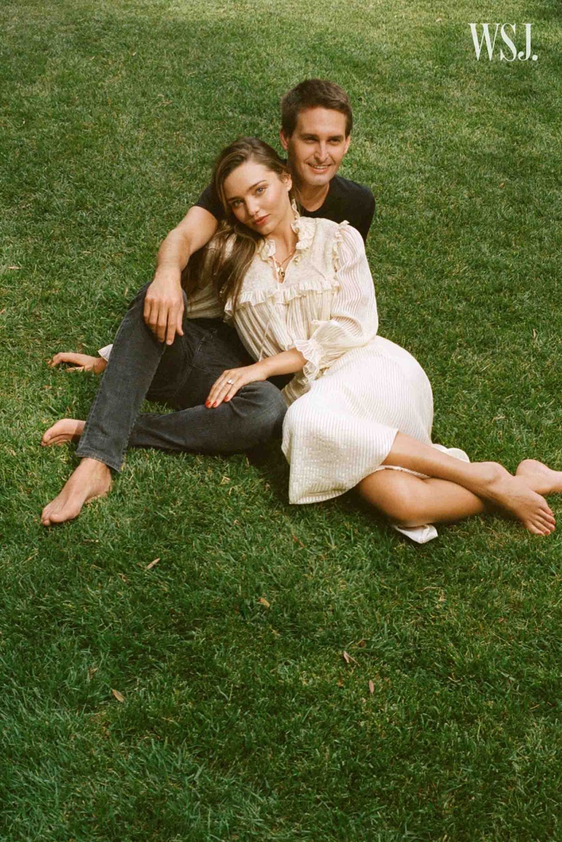 Miranda Kerr & Husband Evan Spiegel Pose for WSJ. Magazine