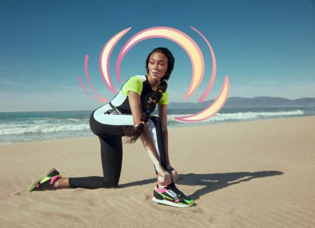 Winnie Harlow Hits the Beach in PUMA Mile Rider Campaign Winnie Harlow shows off PUMA Mile Rider sneaker in new campaign.
