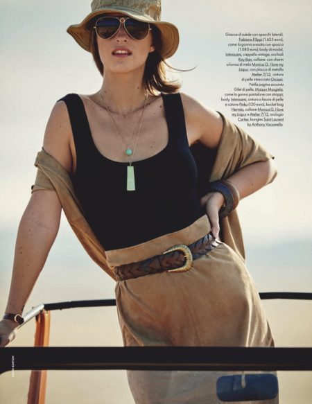 Regitze Christensen Poses in Desert Neutrals for ELLE Italy Regitze Christensen Poses in Desert Neutrals for ELLE Italy