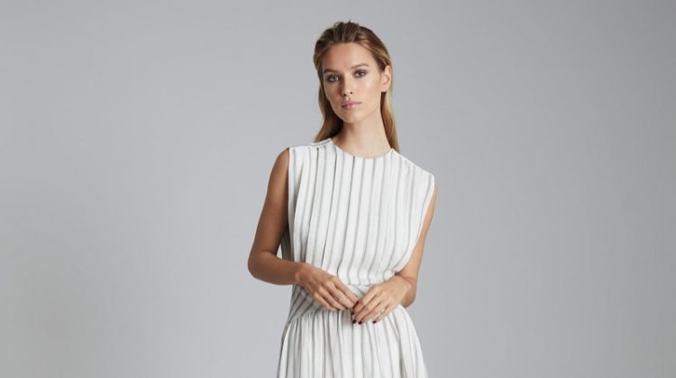 Reiss Sofia Striped Mini Dress $345