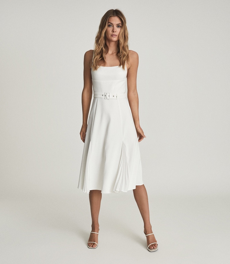 Reiss Tamsyn Belted Midi Dress $445