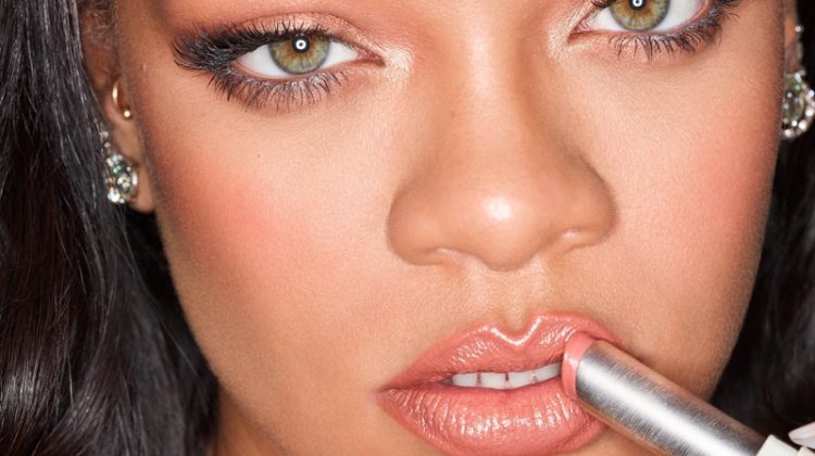 Rihanna Wows in Fenty Beauty ‘Slip Shine’ Lipstick
