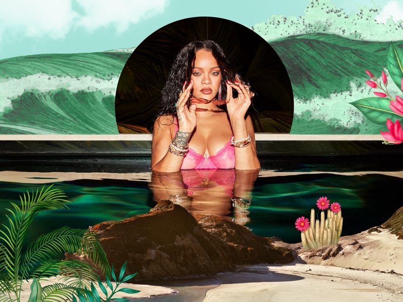 Rihanna stars in Savage x Fenty High Summer 2020 lingerie campaign.