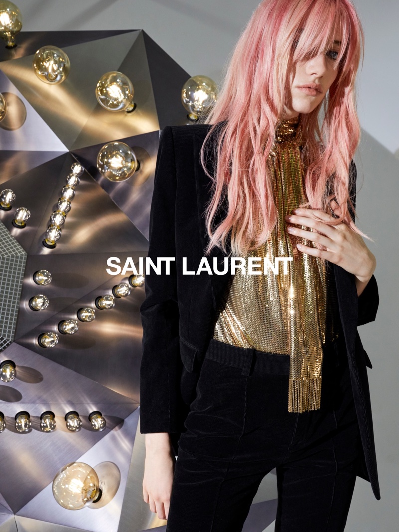 An image from Saint Laurent's fall 2020 advertising campaign.