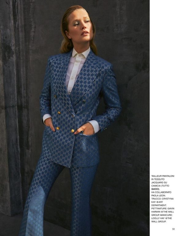 Toni Garrn Grazia Italy 2020 Cover Elegant Fashion Editorial