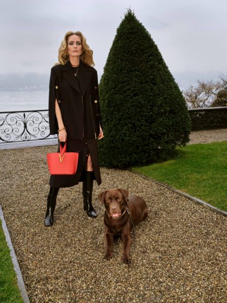 Georgina Grenville Returns for Versace Pre-Fall 2020 Campaign Model Georgina Grenville appears in Versace pre-fall 2020 campaign.