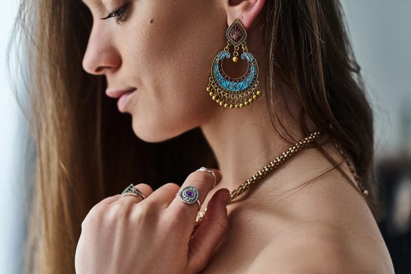 Woman Wearing Jewelry