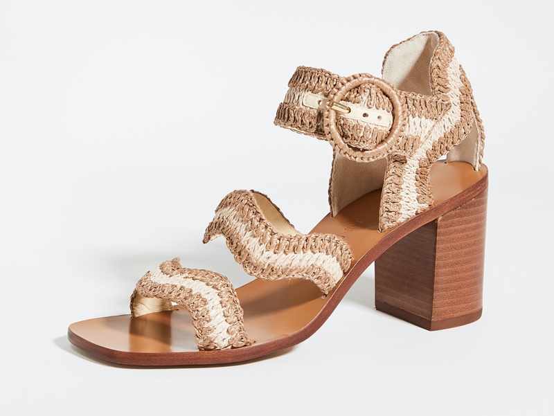 Zimmermann Wavy Rafia Sandals $495