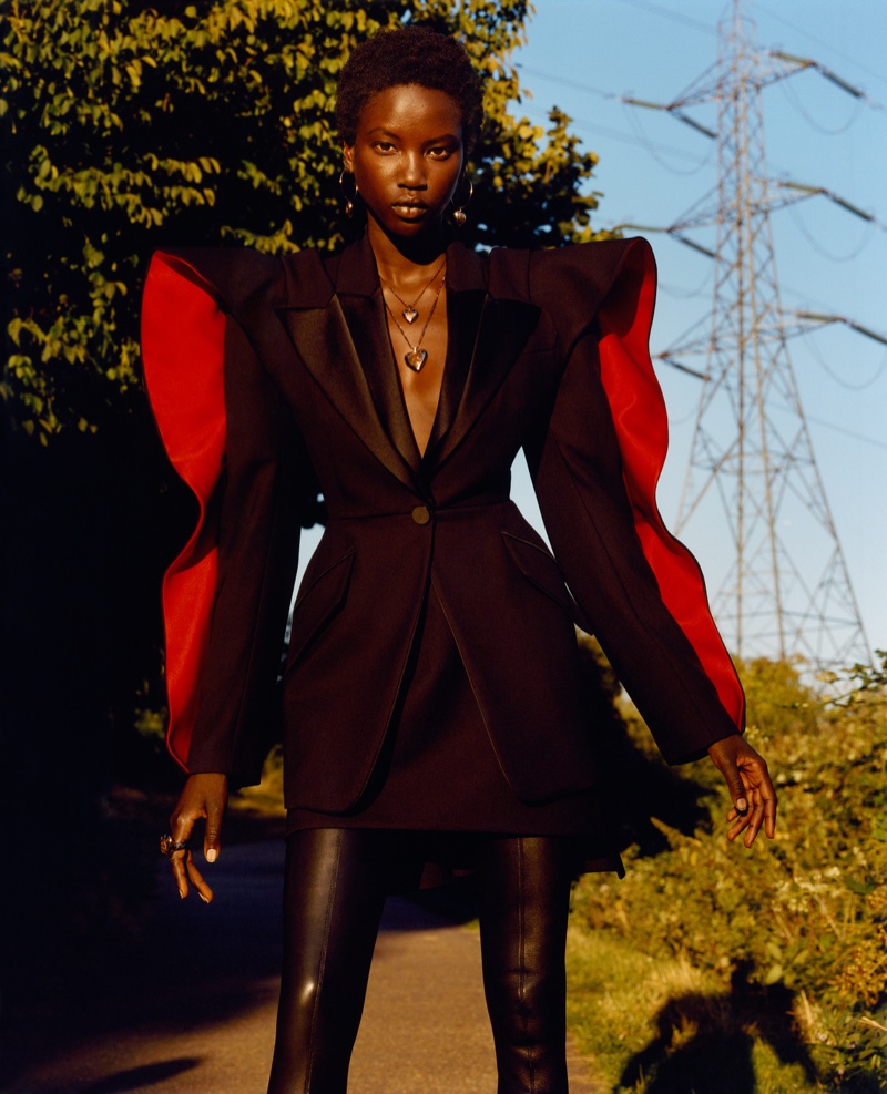 Anok Yai fronts Alexander McQueen fall-winter 2020 campaign.