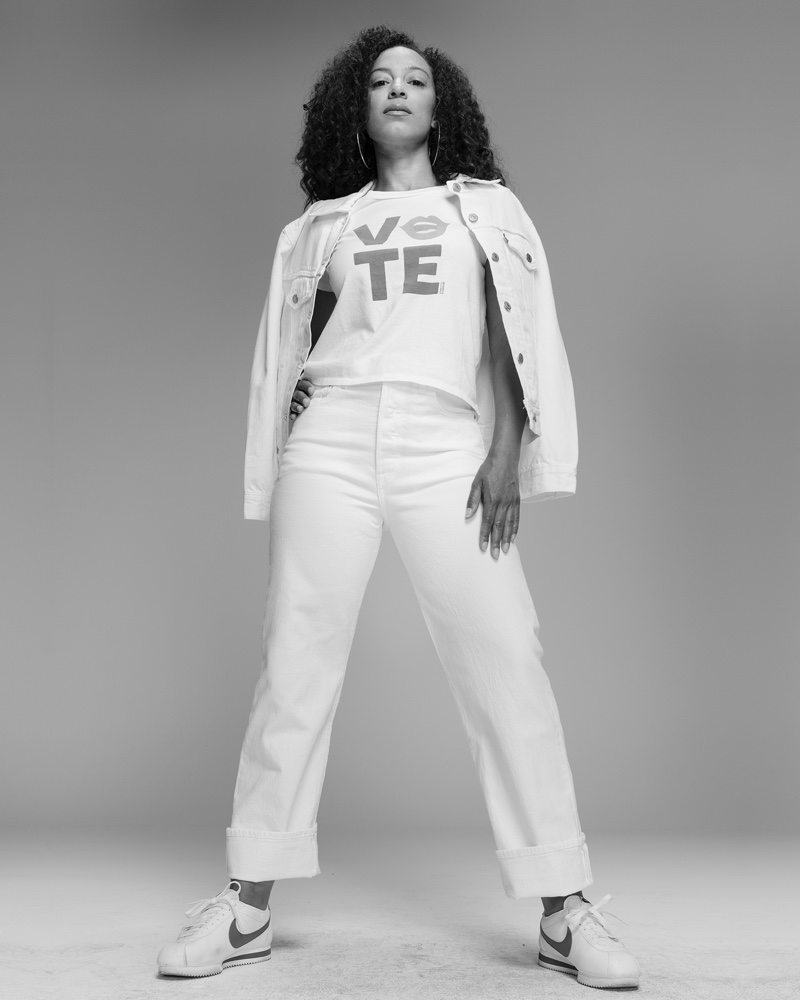 Angela Rye stars in Levi's Use Your Voice Voting campaign.