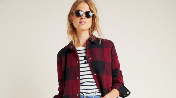 BB Dakota Eldridge Plaid Shirt Jacket $148