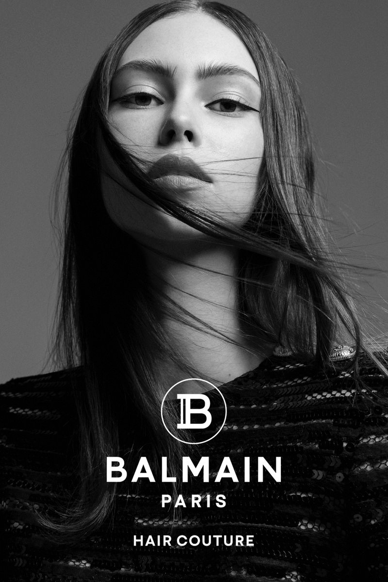 Lorena Maraschi stars in Balmain Hair Couture fall-winter 2020 campaign.