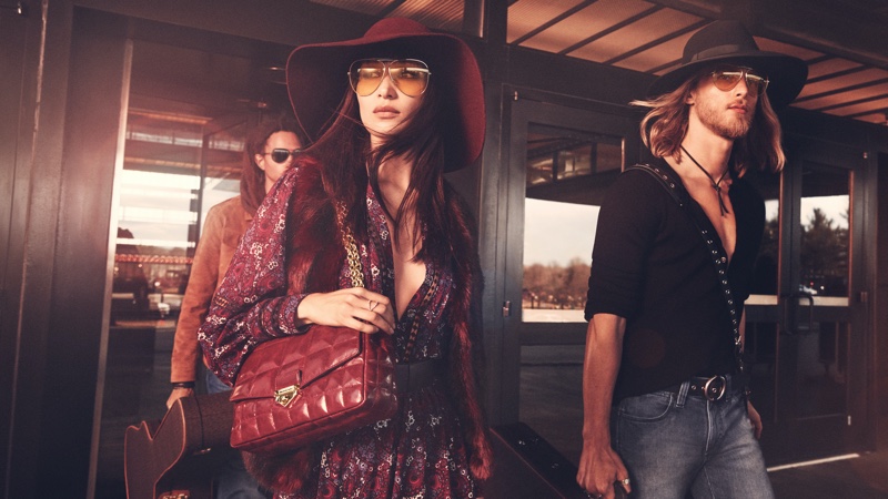 Bella Hadid and Luke Maehlmann front MICHAEL Michael Kors fall 2020 campaign.