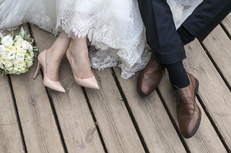 Bride Groom Shoes Footwear Wedding