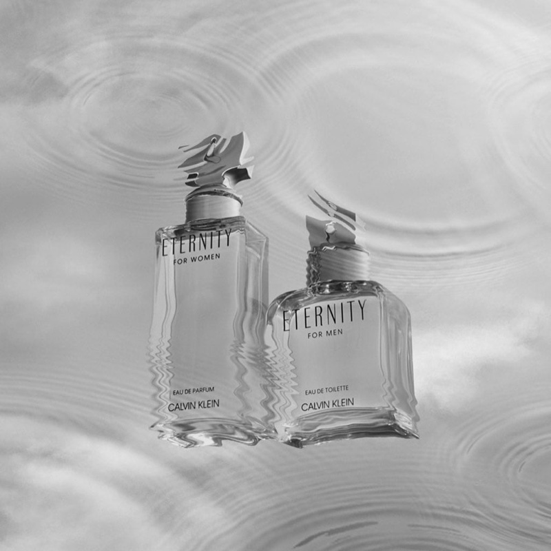 Calvin Klein Eternity fragrance bottles.