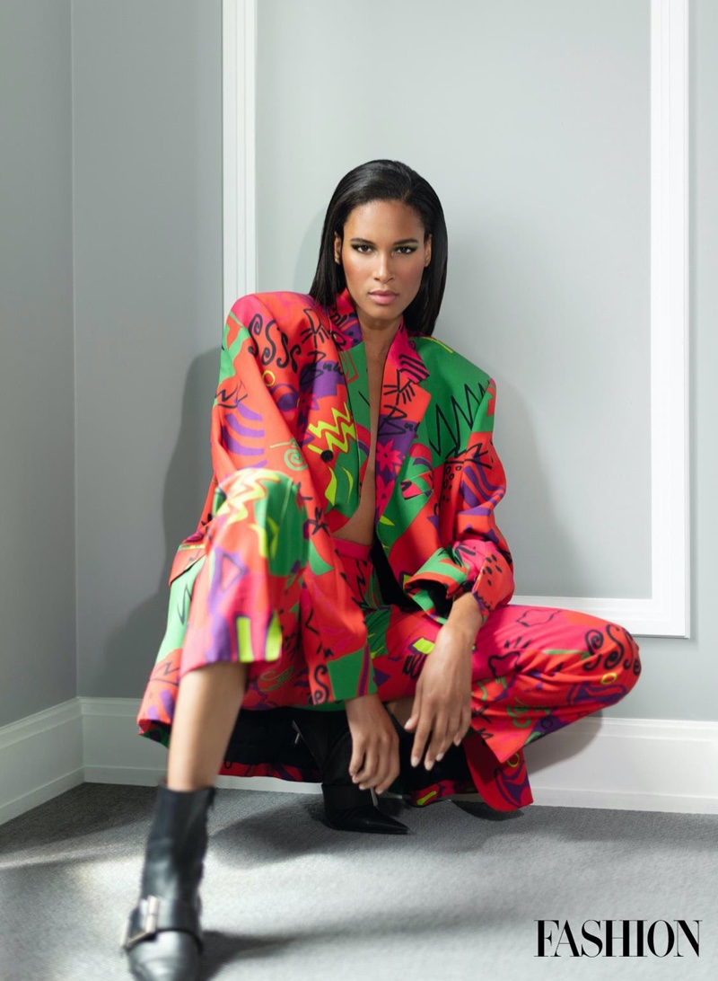 Cindy Bruna Poses in Bold Looks for FASHION Magazine