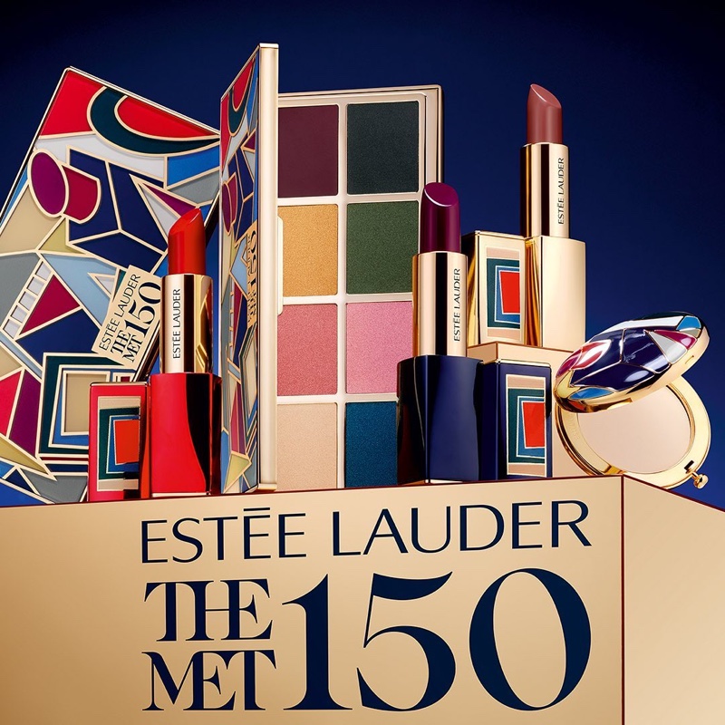 A look at Estee Lauder x MET collection.