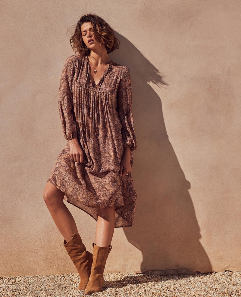 Auguste the Label features Charmed midi dress in Her campaign.