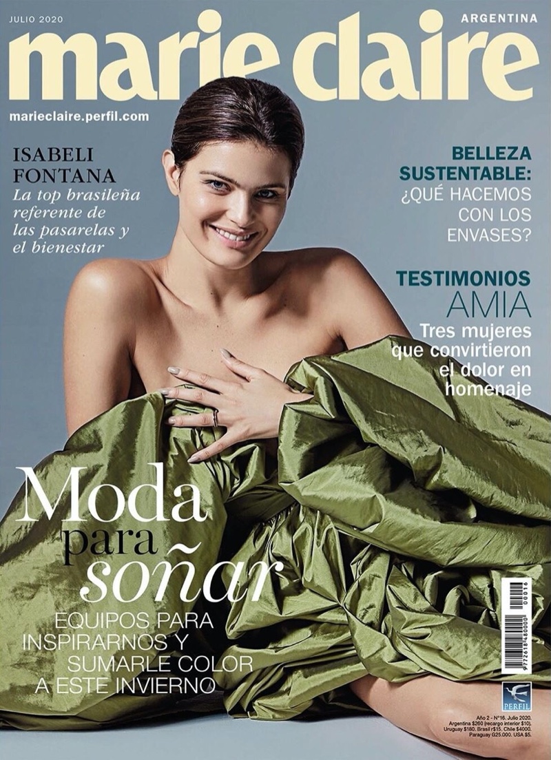 Isabeli Fontana Models Glamorous Dresses for Marie Claire Argentina