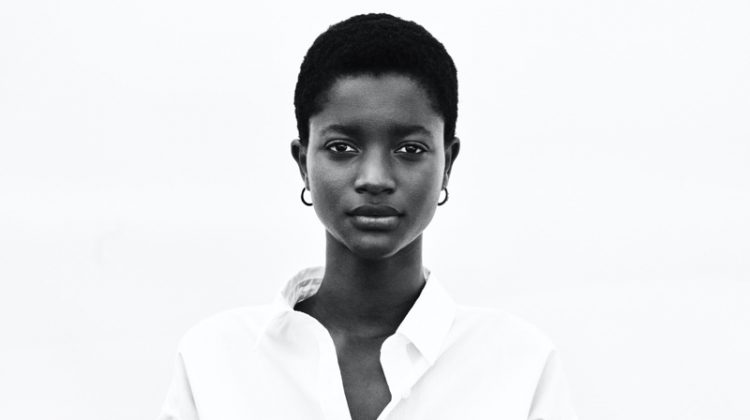 Oumie Jammeh stars in J. Brand fall-winter 2020 campaign.