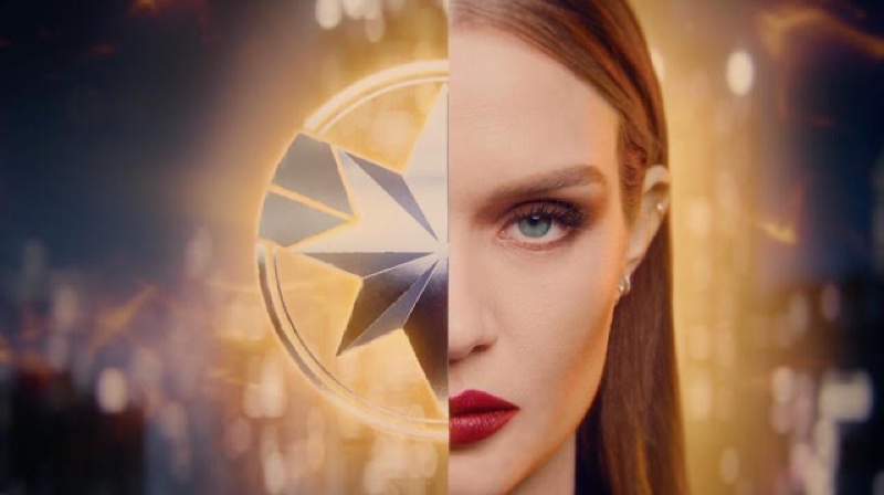 Josephine Skriver stars in Marvel x Maybelline campaign film.